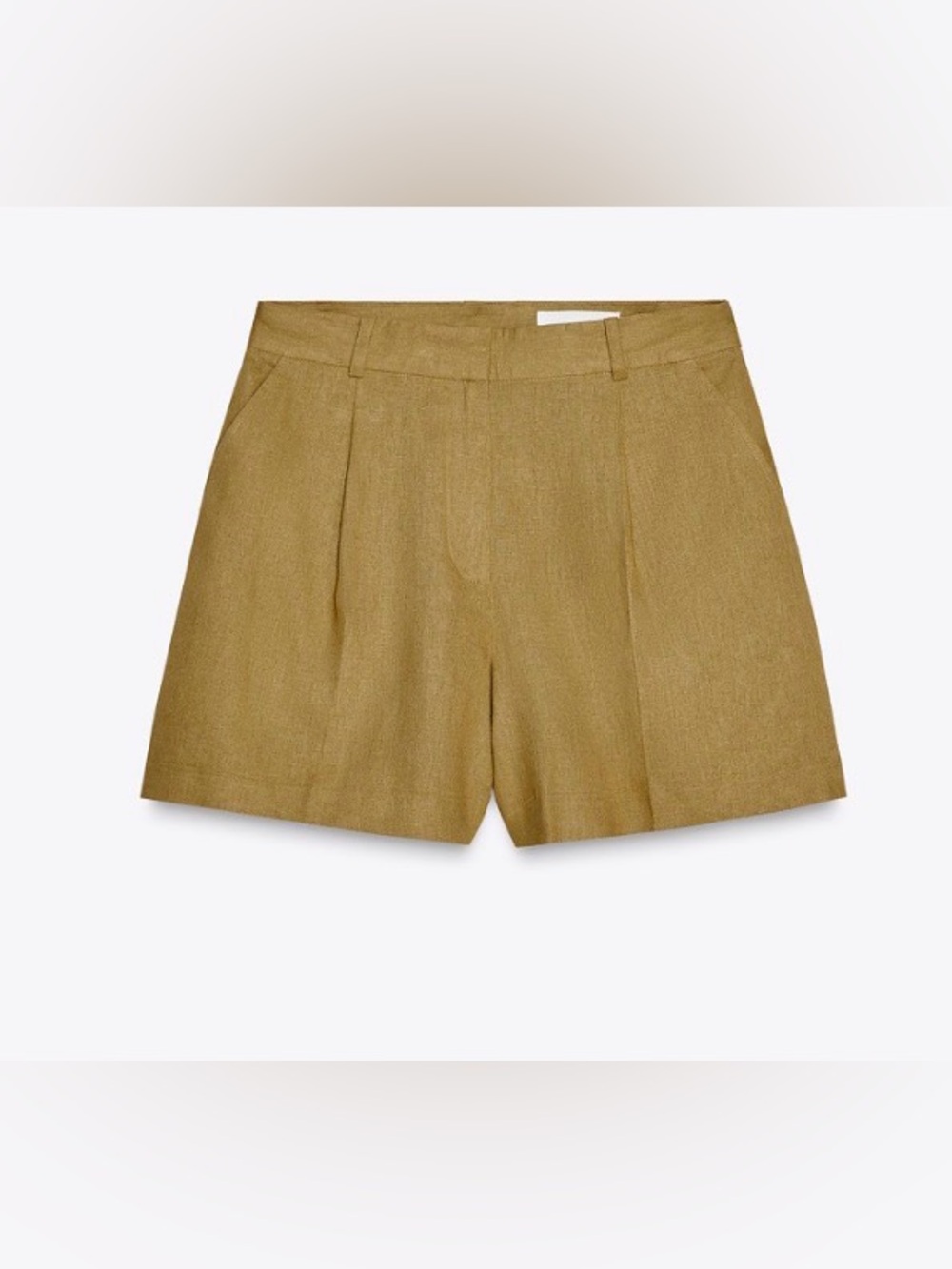 Zara High Waist Olive Green Shorts